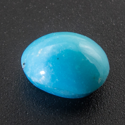 Turquoise from Iran. 0.45 Carat. Cabochon Oval, opaque