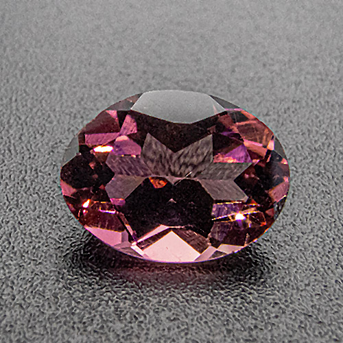 Tourmaline (Rubellite) from Brazil. 1.21 Carat. Oval, very, very distinct inclusions