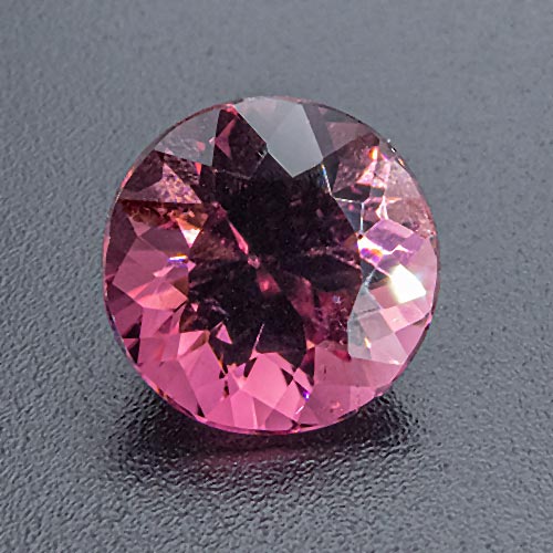 Tourmaline (Rubellite) from Brazil. 3.07 Carat. Round, small inclusions