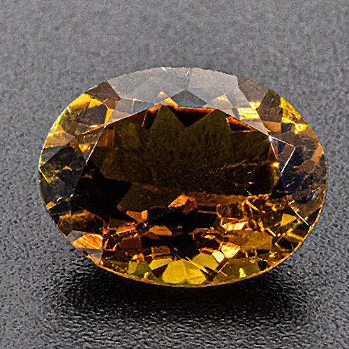 Brown tourmaline (Dravite). 2.3 Carat. Oval, small inclusions