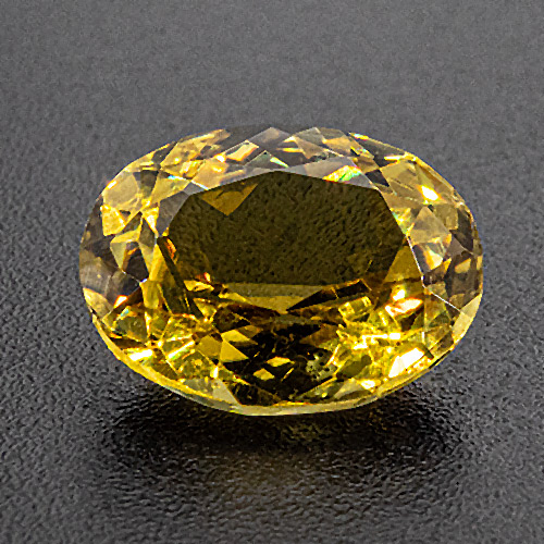 Yellow Tourmaline. 1.98 Carat. Oval, very small inclusions