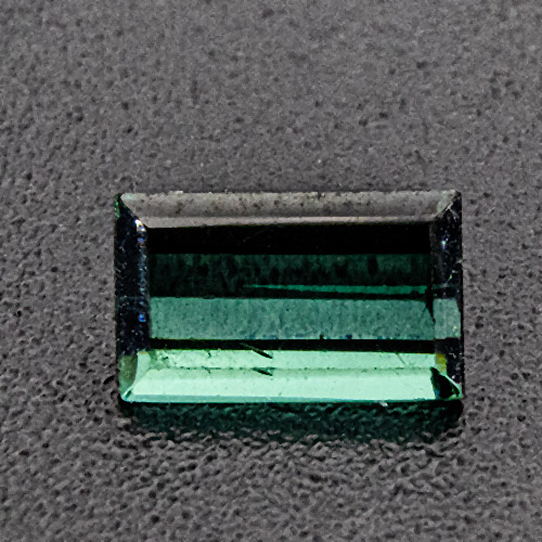 Tourmaline (Indigolite) from Namibia. 0.32 Carat. Baguette, small inclusions