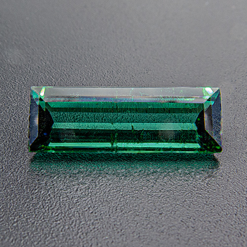 Tourmaline (Indigolite) from Brazil. 2.19 Carat. Baguette, small inclusions