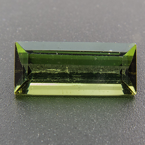 Tourmaline (Verdelite) from Brazil. 0.63 Carat. Baguette, small inclusions