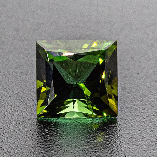 Tourmaline (Verdelite) from Congo. 0.8 Carat. Square Princess, very small inclusions