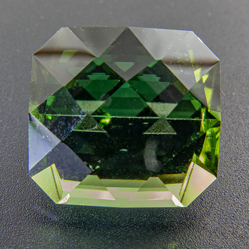 Tourmaline (Verdelite) from Congo. 10.52 Carat. bright, friendly green. extremely vivid due to perfect cut. one of the best verdelites on stock