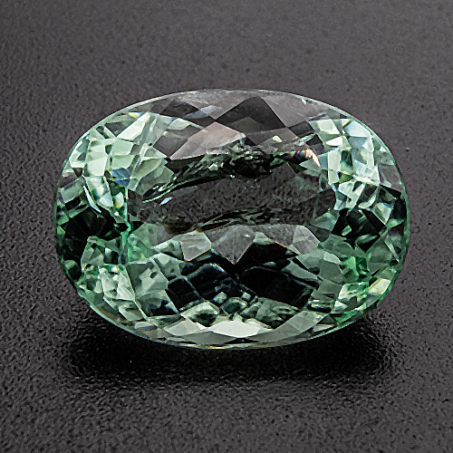 Tourmaline (Verdelite) from Brazil. 6.24 Carat. Very attractive colour between green and light blue