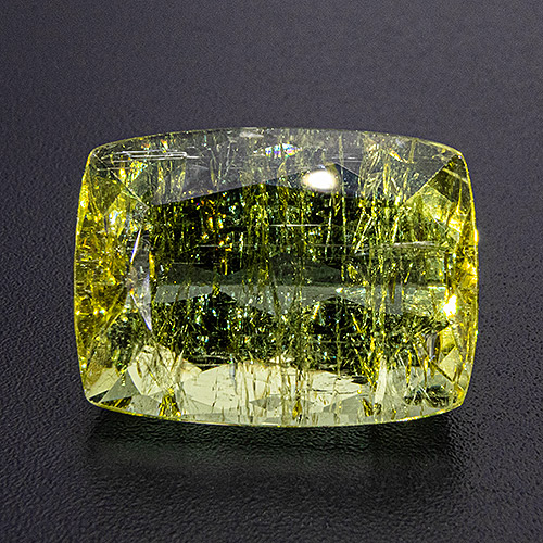Tourmaline (Verdelite) from Brazil. 11.76 Carat. Stunningly vibrant not despite but rather because of the inclusions