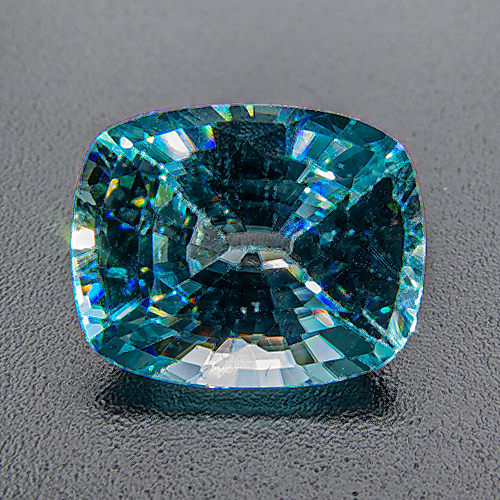 Zircon (Starlite) from Cambodia. 4.8 Carat. Slightly abraded facet edges on pavilion, visible through loupe