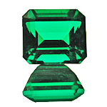 smaragd smaragdschliff (treppenschliff) - emerald cut (step cut)