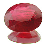 rubin glasgefüllt - glassfilled ruby